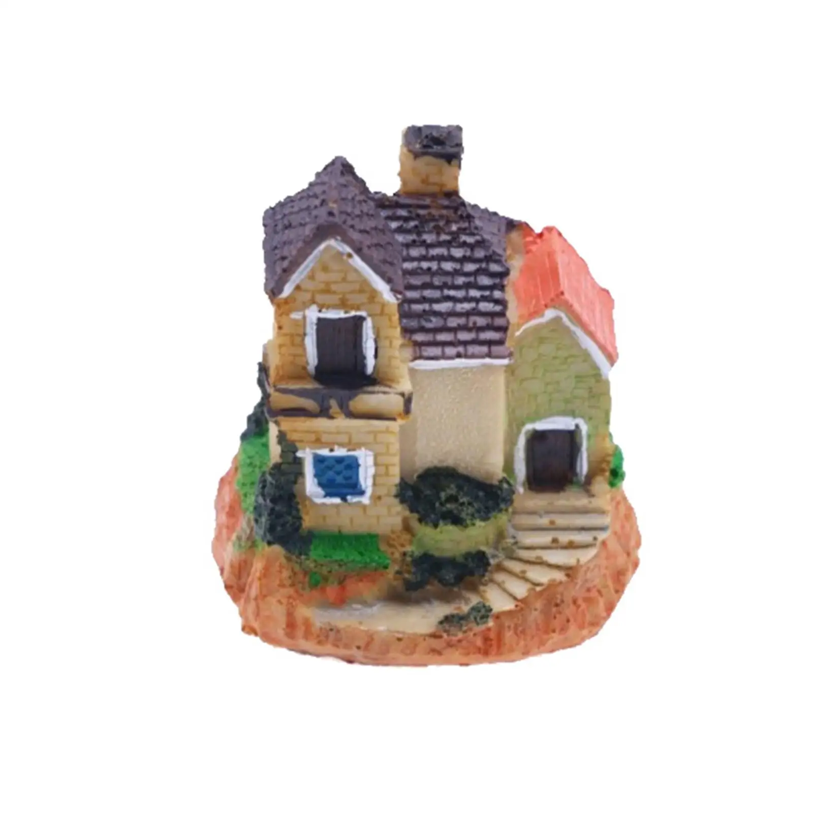 

Mini Fairy Garden House Micro Landscape Miniature House Resin Mini Villa Fairy Garden House for Patio Decorations Photo Props
