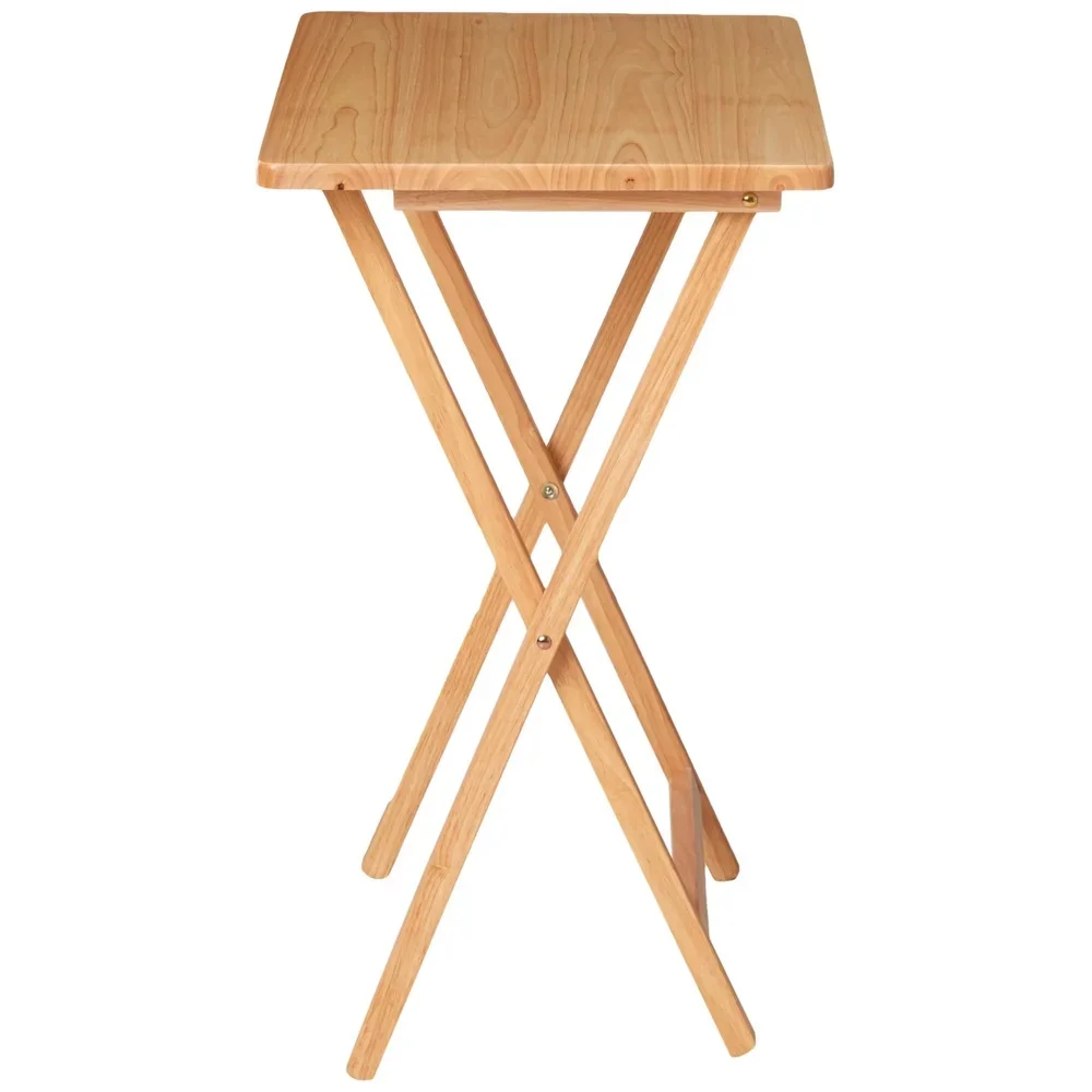 solid wood tray table detail