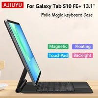 Magic Keyboard Case For Samsung Galaxy Tab S10 FE+ 13.1" Case S10 FE Plus 13.1 Inch 2025 Smart Cover Multi-touch Backlight