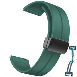 Silicone Bracelet Strap for Smartwatches - Colorful and Comfortable Watch Band Accessories (Green)