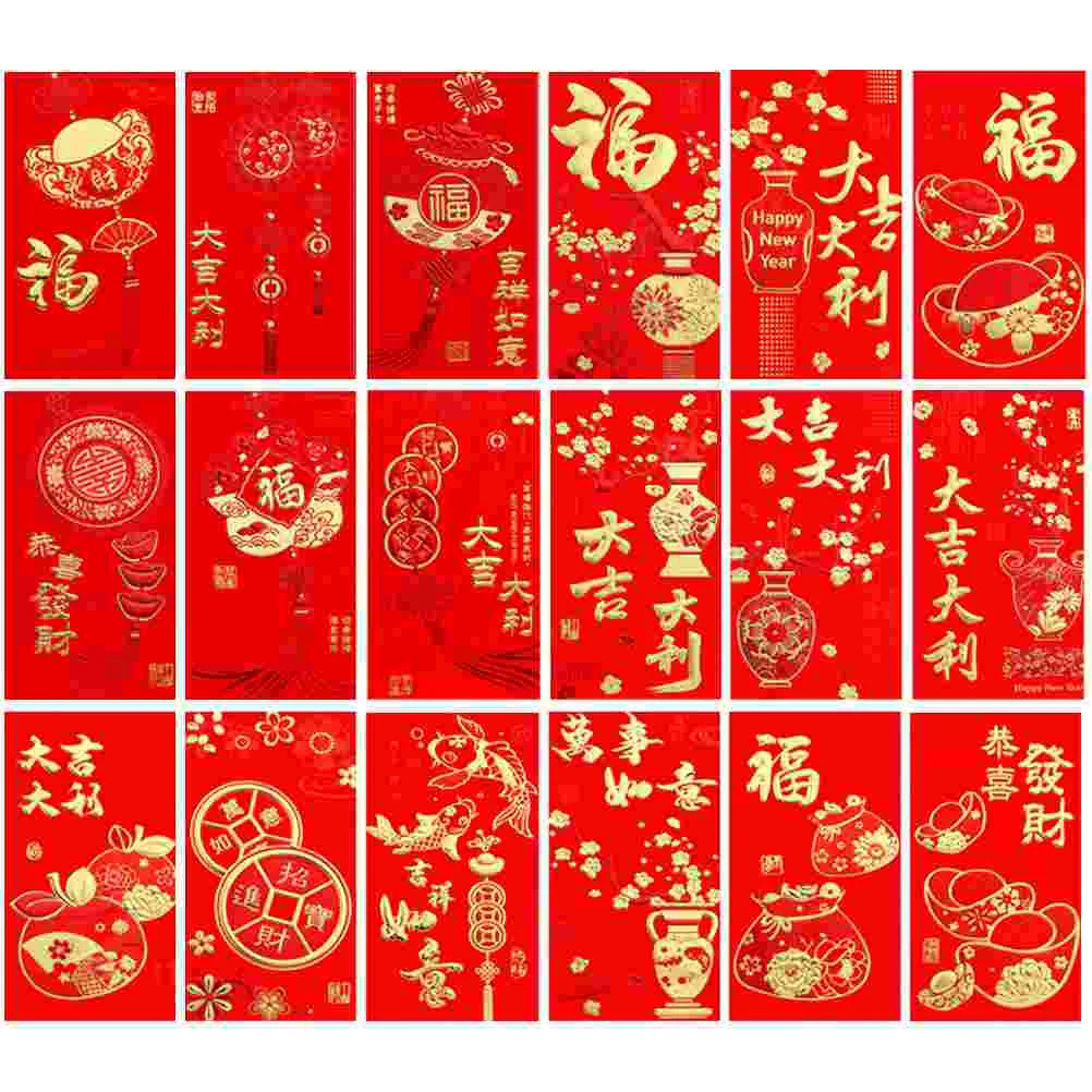 

36 Pcs New Year Red Envelope of The Rabbit Envelopes Purse Lucky Chinese Paper Packet Wallet