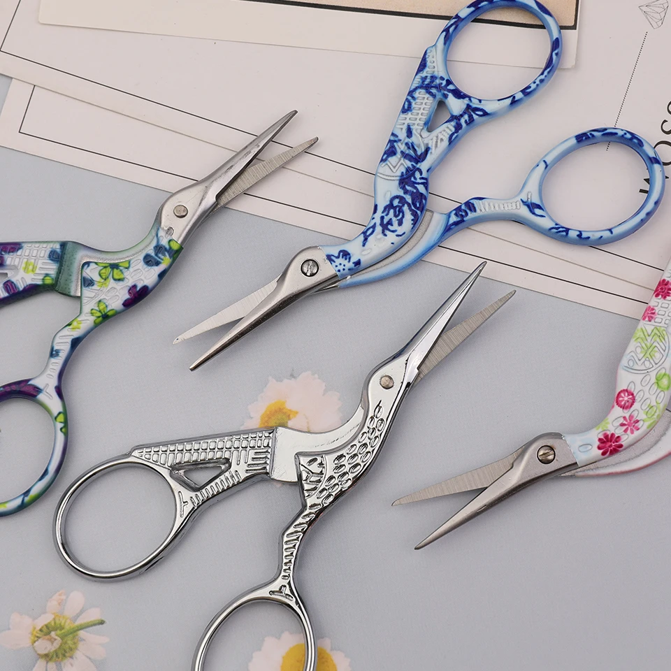 Tailor Scissors KRABALL Crane Mouth Sewing Needlework DIY Craft Vintage Embroidery Fabric Cutting Shears