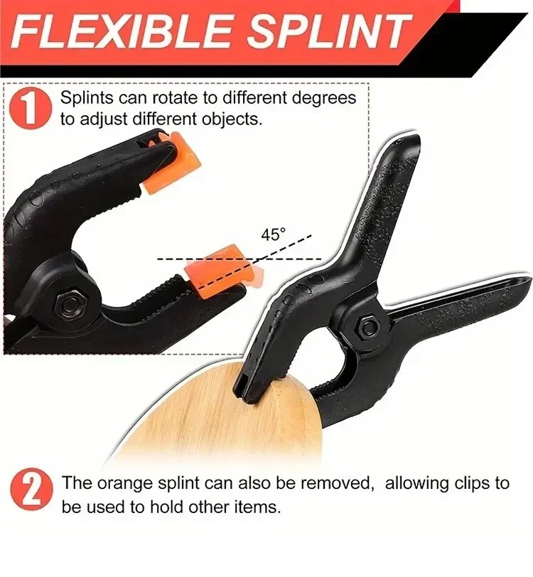 Camping kit Indoor non-slip fixing clip Tool Clamps For Woodworking Nylon A Clip 5pcs Spring Retainer Hand Tools And Accessories