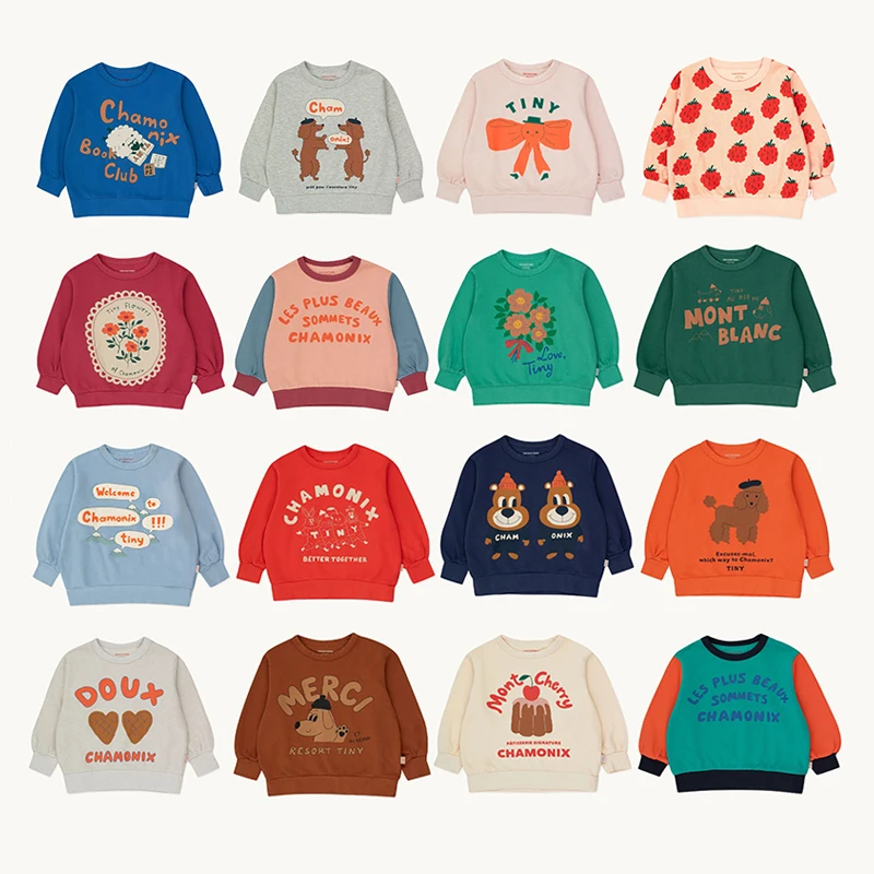 

Kids Thick Sweatshirt 23TC Stuffed Sweatshirt Boy Girl Long Sleeve T-Shirt Baby Crewneck Sweatshirt Kids Thick Top Undershirt