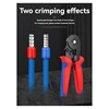HSC8 Cable Wire Crimper Crimping Tool Plier Set 6-4/6A 23-7AWG Self 1200Pcs Cord End Bootlace Ferrules Terminals Kit 5