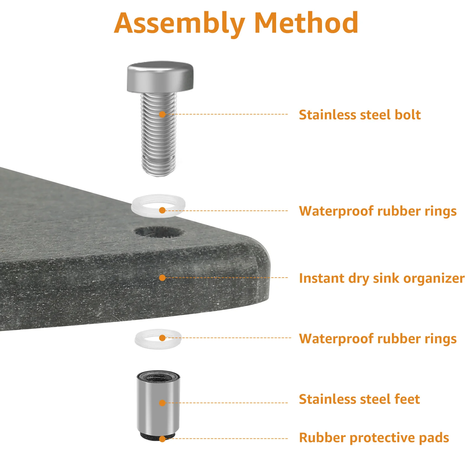 Strong Absorbent Diatomite Sink Tray Sink Caddy Organizer Instant Dry Sink Organizer Reusable Diatomite Bathroom Storage Holder 5