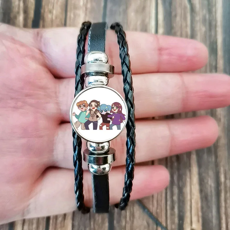 thumbnail image 1 of Pulsera con póster de Sally Face para hombre y mujer, brazalete de cuero ajustable con figura de juego de dibujos animados, Cosplay, novedad, 1 of 5