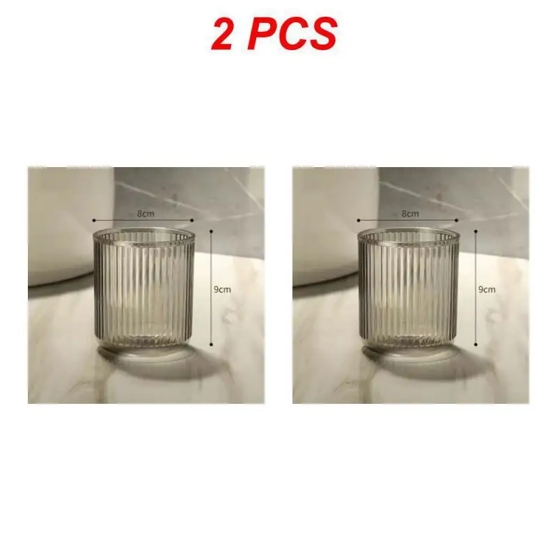 2 Gobelets Porte-Brosses à Dents - Style Couple - Salle De Bain Ou Déco - Matière PP Alimentaire