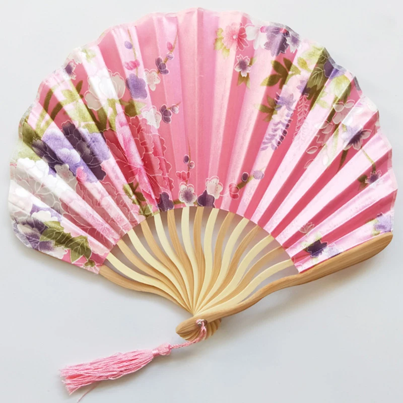 Hand Fold Fan Retro Adornment for Woman Man Dance Props Wedding Living Room Cabinet Decor