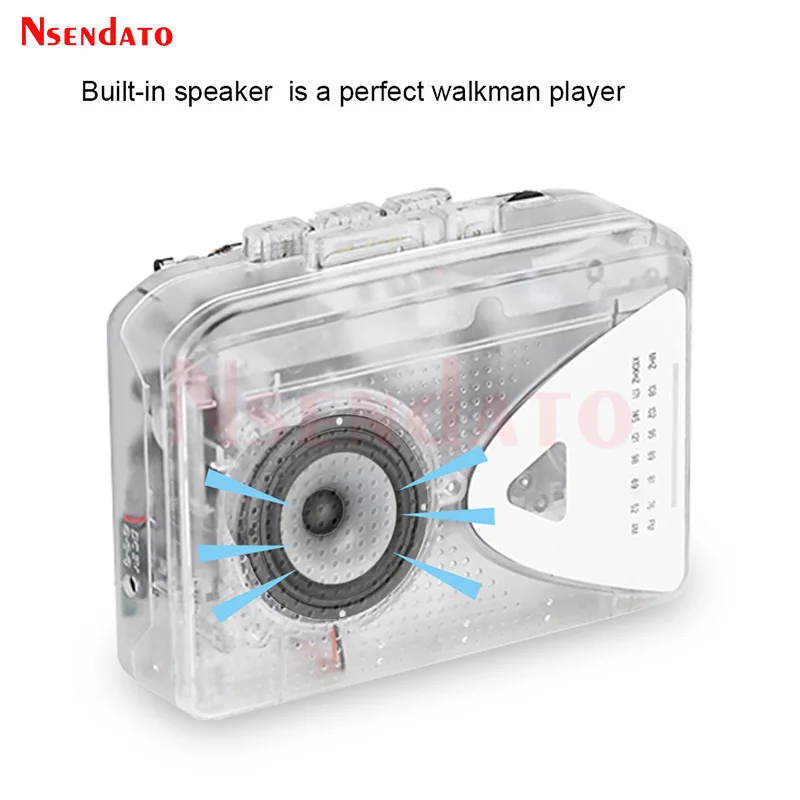 USB Radio Cassette Tape Player Hifi USB Cassette Tape to MP3 Converter into PC AM FM Radio Cassette Player Recorder With Speaker