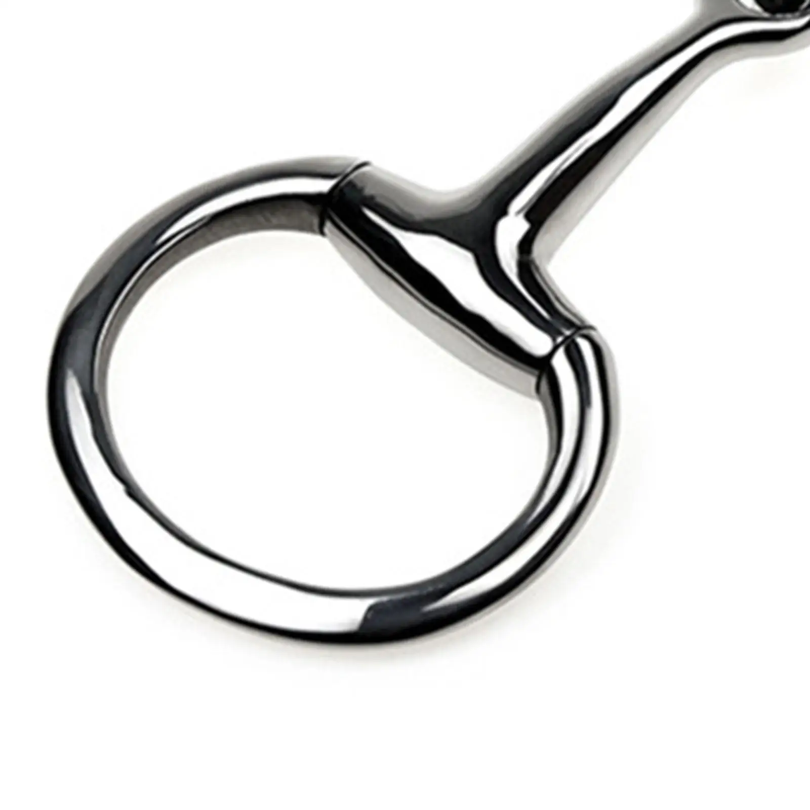 Stainless Steel Horse Snaffle, Bit Tack, Training Bit, Portable,with Rings,Horse Mouth Bit,Horse Chewing Snaffle for Outdoor 5