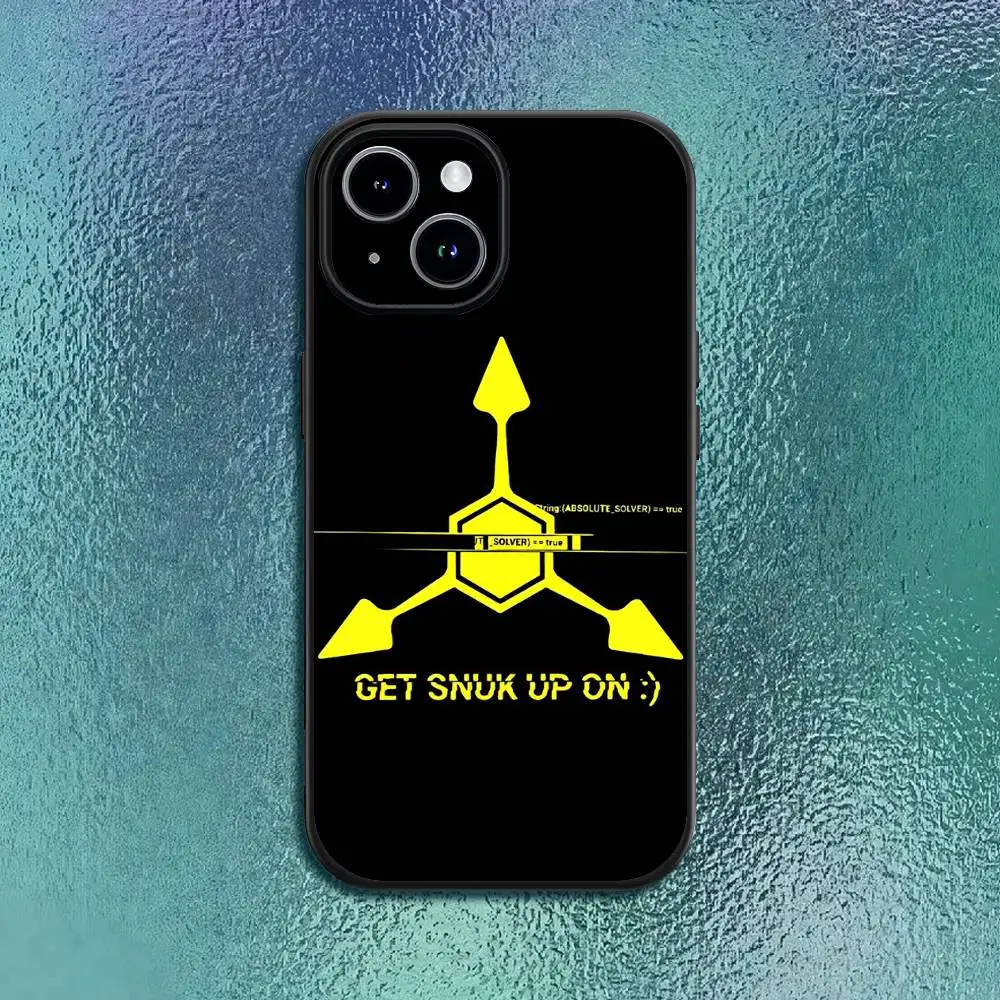 Sleek Black Soft Shell Phone Case With M-Murder Graphic Design