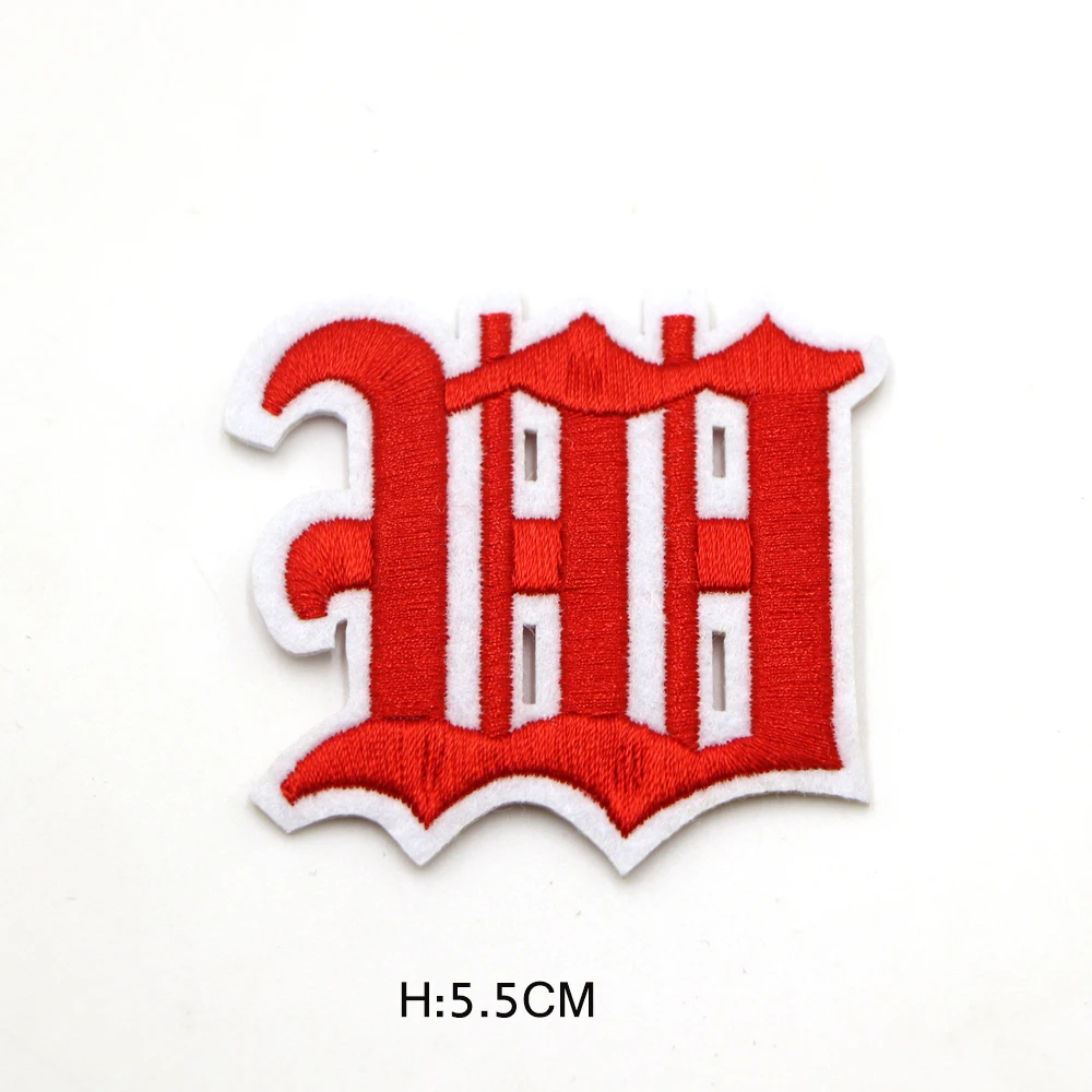 1PC Rot 55MM Griechischen Alphabet A-Z Stickerei Brief Applique Für Kleidung Eisen Auf Marke Aufkleber Für T-shirt Name logo Abzeichen Patch – Detail 23