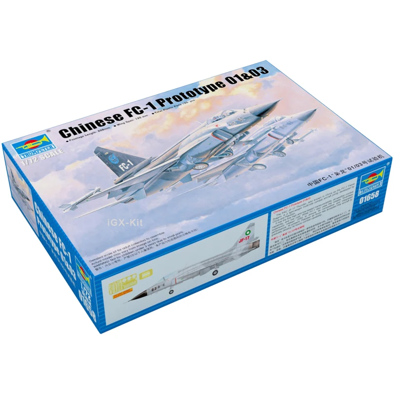 

Trumpeter 01658 1/72 PLAAF FC1 FC-1 Fierce Dragon прототип 01/03 пластиковая Сборная модель истребителя игрушечный подарок строительный комплект