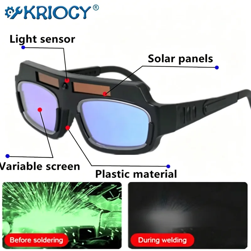 Enhanced Anti-Glare Welding Goggles with Automatic Darkening Function