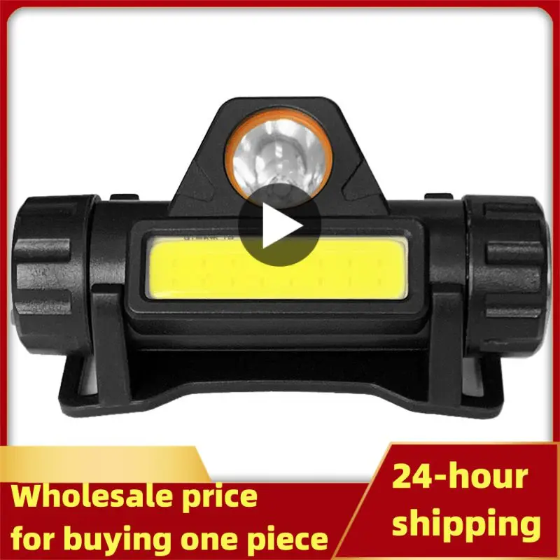 

LED Headlamp USB Rechargeable Headlight Flashlight with Power Indicator Magnet Tail Waterproof Motorcycle Fishing Light