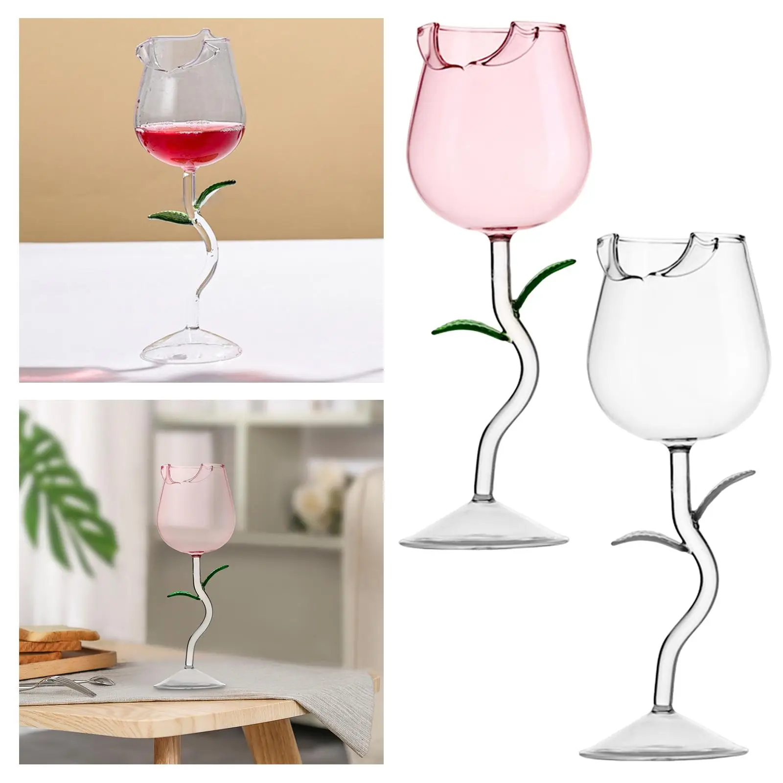 Clear Drinking Cup 280ml Creative Champagne Goblet for Birthday Celebrations Home Use Gifts Party Decoration Anniversary