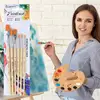 Paint Brushes For Acrylic Painting 6PCS Multi-Shaped Nylon Paint Brushes Pastel Painting Brushes Kit For Acrylic Oil Watercolor 3