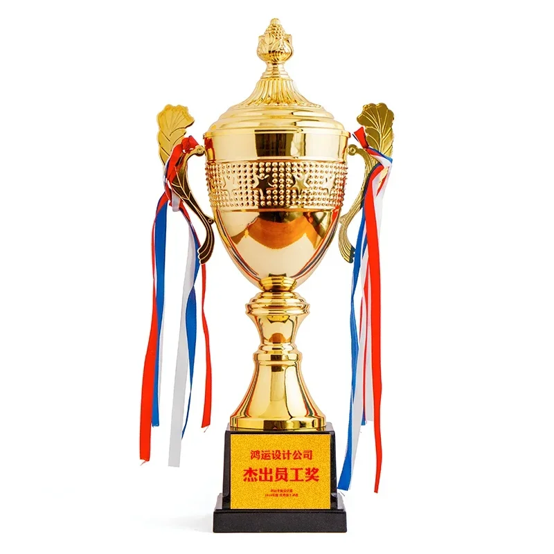 Customized Electroplated Metal Trophy Base Creative, Black Plastic Awards, Excellent Employee Sports, Competition Souvenirs, 1Pc