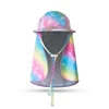 Children Sun Hat Kids Beach Cap Neck Cover Summer Boy Girl Outdoor Unicorn Rainbow Sunscreen UV Protection Swim Flap Hats UPF50 2