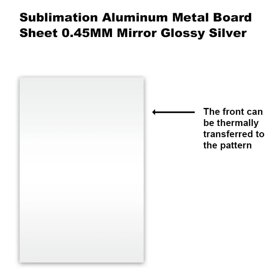 10 Pcs Aluminum Sublimation Photo Blanks, 8*12/6*8/4*6 inch Metal  Sublimation Blanks DIY Blank Metal Sign 0.45mm Thickness White Aluminum  Photo Sign