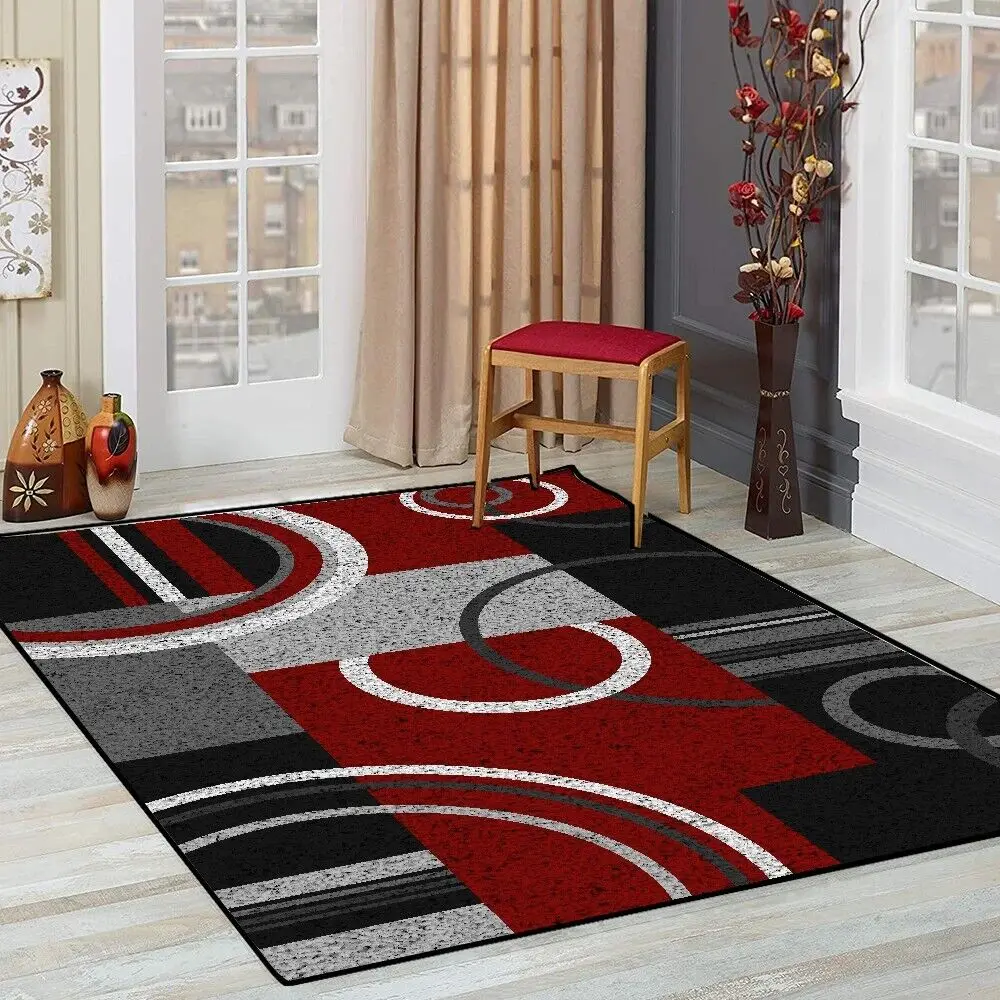 Luxury Household Decoration for Bedroom Rug Nordic Geometric Carpet Living Room Soft Easy Cleaning Lounge Sofa Area Rug Foot Mat 2