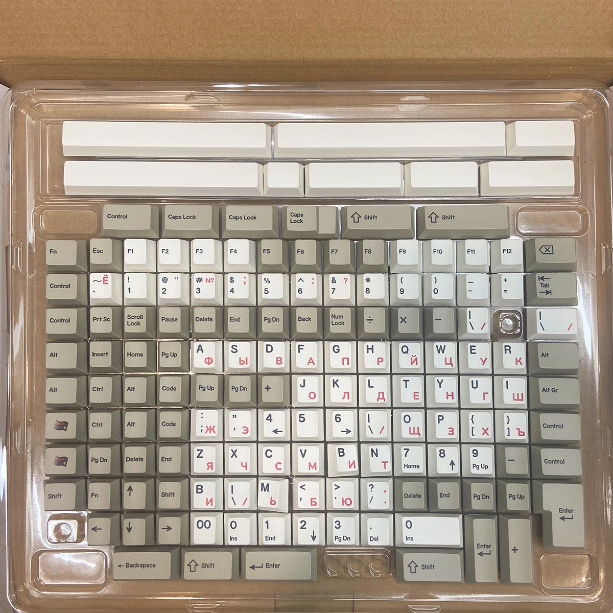 Keycaps para Teclado Mecânico Keycaps para Keybox Shenpo Red Sub Russo Pbt sp Perfil de Cereja Conjunto Completo - Imagem 5
