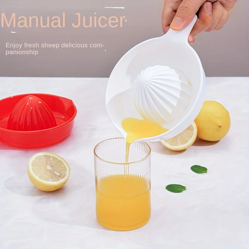 1/4pcs Fruit Lemon Orange Juicer Manual Portable Citrus Juicer Kitchen Hand Press Apple Lemon Squeezer Multifunctional Fruit Jui 1