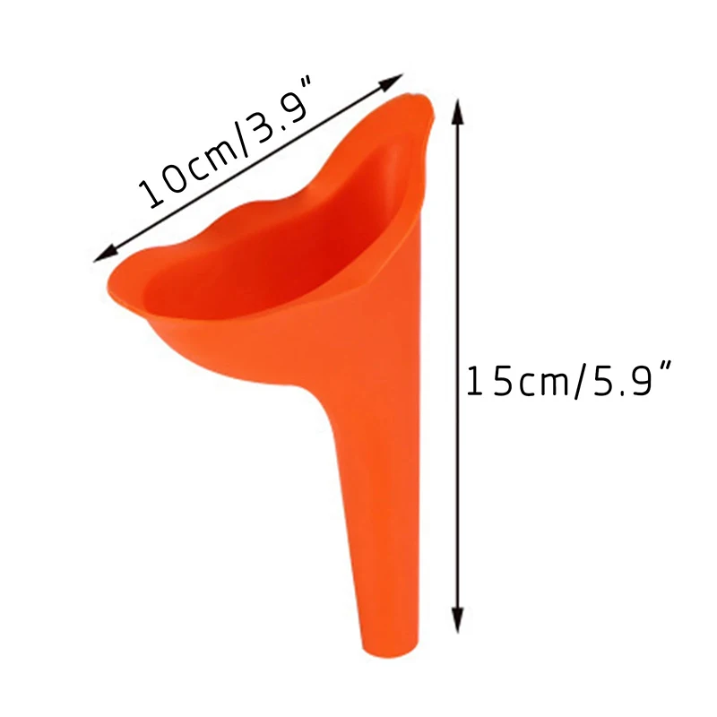 Portable pee funnel 2pcs Portable Woman Elegance Travel Female Toilet Can Wee Urinal Urine Director Funnel Tube Silicone Urination Device Stand Up