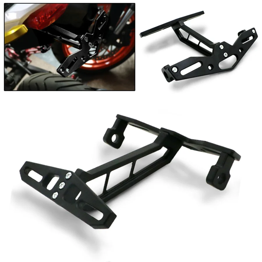 

Motorcycle Short Tail Plate Frame for Honda MSX125/SF Aluminum Alloy Retrofit Accessories Can Be Installed with Turn Signal