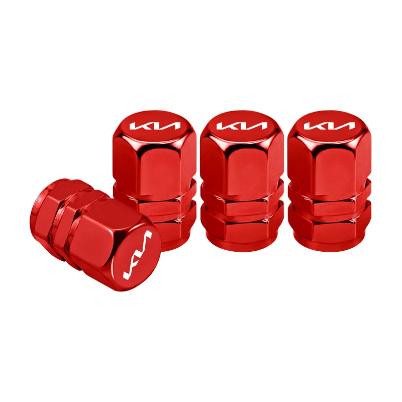 Aluminum Alloy Car Tire Valve Caps - Set of 4 Wheel Dust Covers