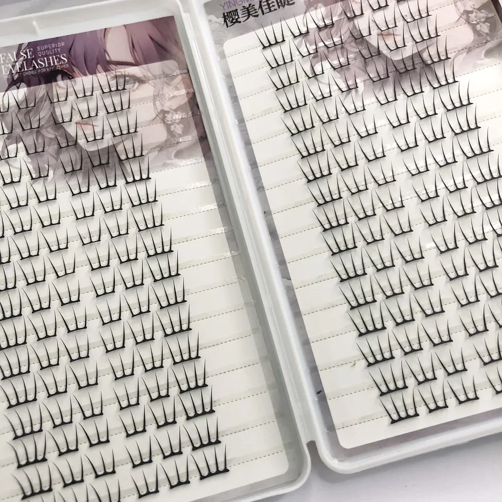 10/32 Rows DIY Segmented False Eyelashes Book Comic Individual Lashes Cluster Natural Korea Idol Manga Fake Eyelashes Extension 2