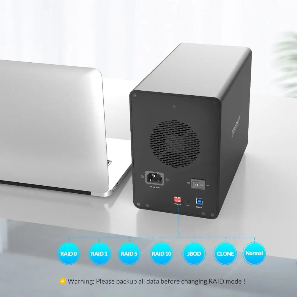 ORICO 35 ø  5  3.5 ġ HDD ŷ ̼, RAID HDD Ŭ , USB3.0  SATA, 150W   HDD ̽