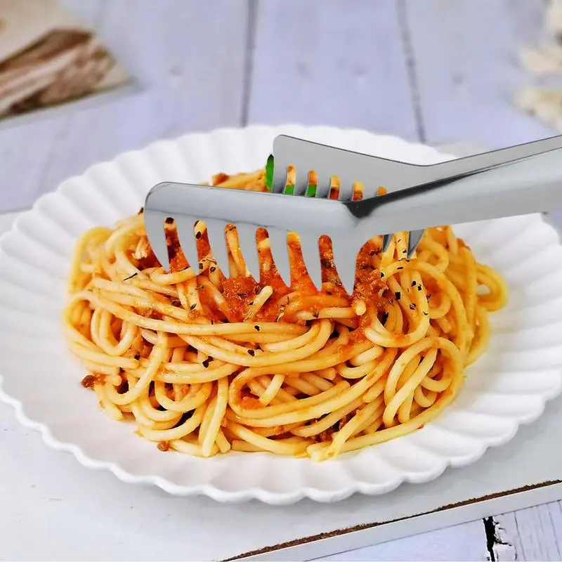 Stainless steel food clip spaghetti tableware noodle barbecue clip kitchen accessories