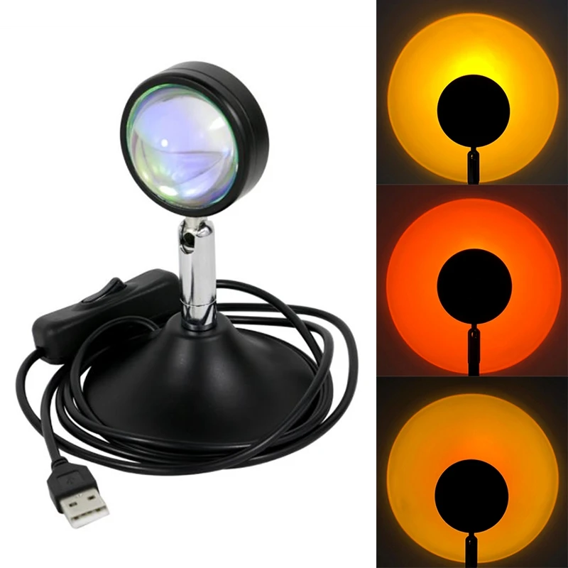 

10W Mini USB Projector Led Night Light Sun Desk Lamp For Bedroom Bar Coffee Store Wall Decoration Lighting