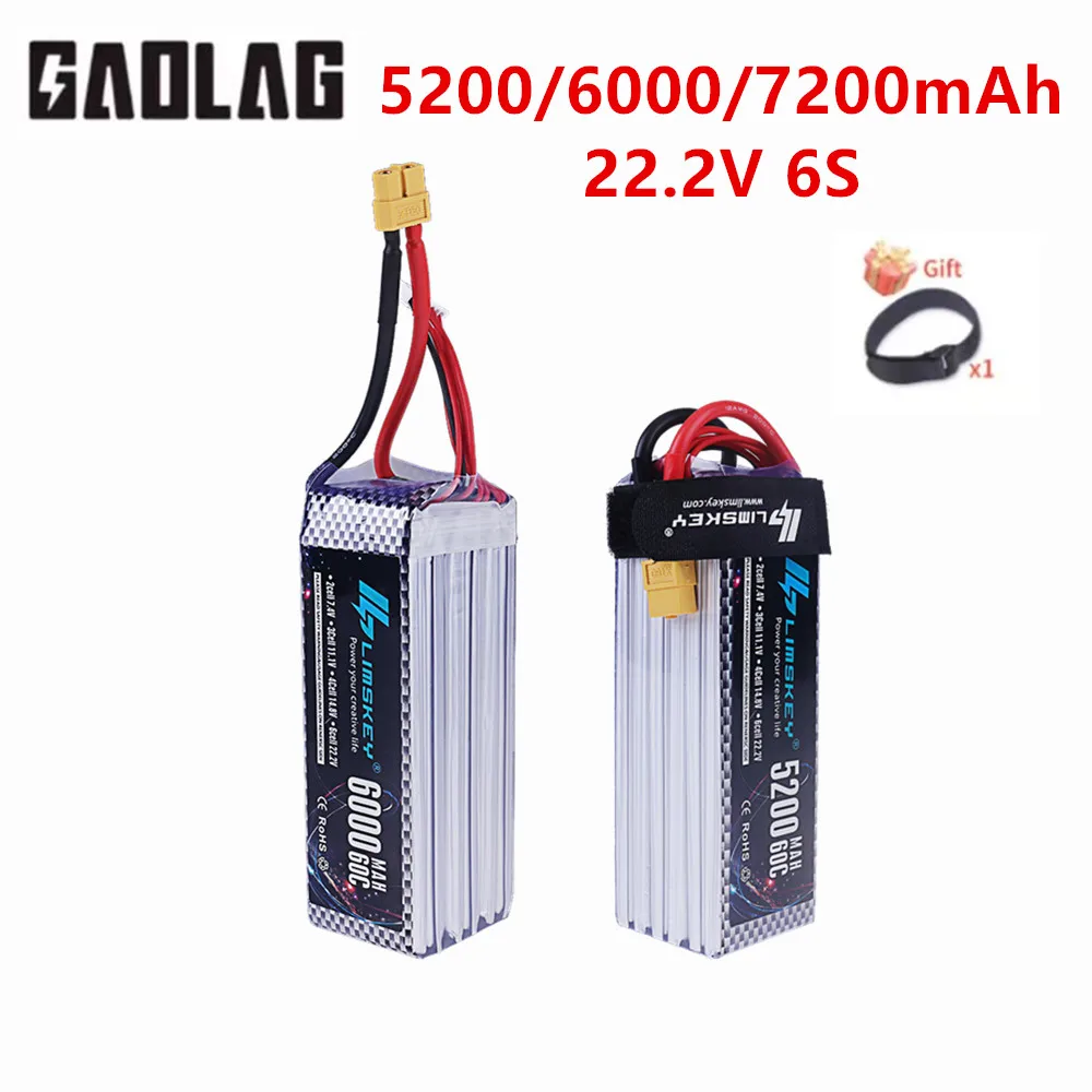 Batterie Drone 5200mAh 6000mAh 7200mAh XT60 XT90 EC5 TRX