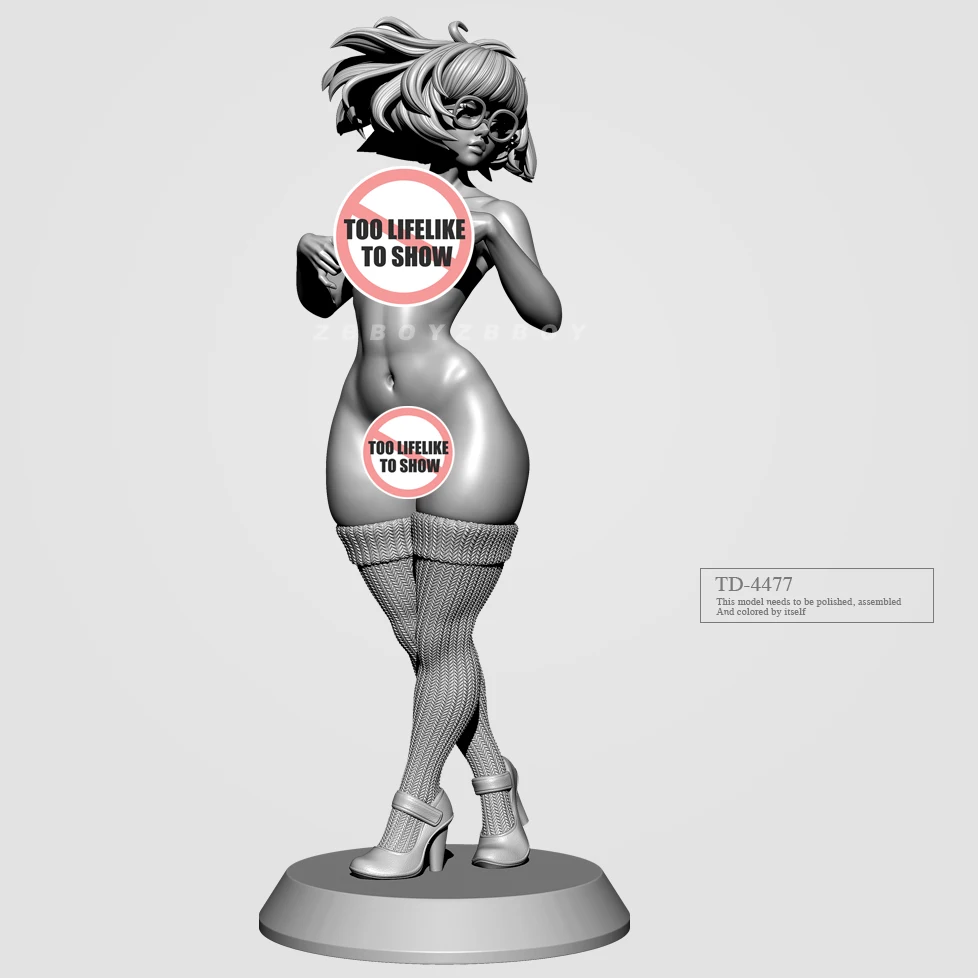 

50mm 75mm Resin model kits figure beauty colorless and self-assembled （3D Printing ） TD-4477/3D