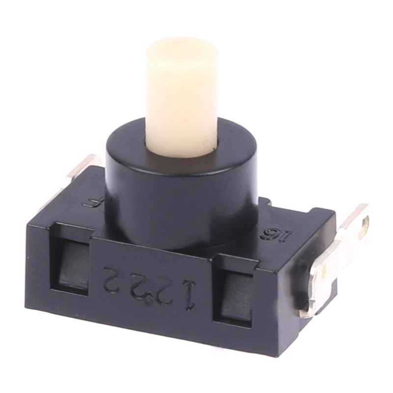 1pc 전원 버튼 스위치 2플러그 250VAC 6A/ 125V 13A 자동 잠금 ForDEFOND DPC-1114 고전력 진공 청소기 부품용 스위치