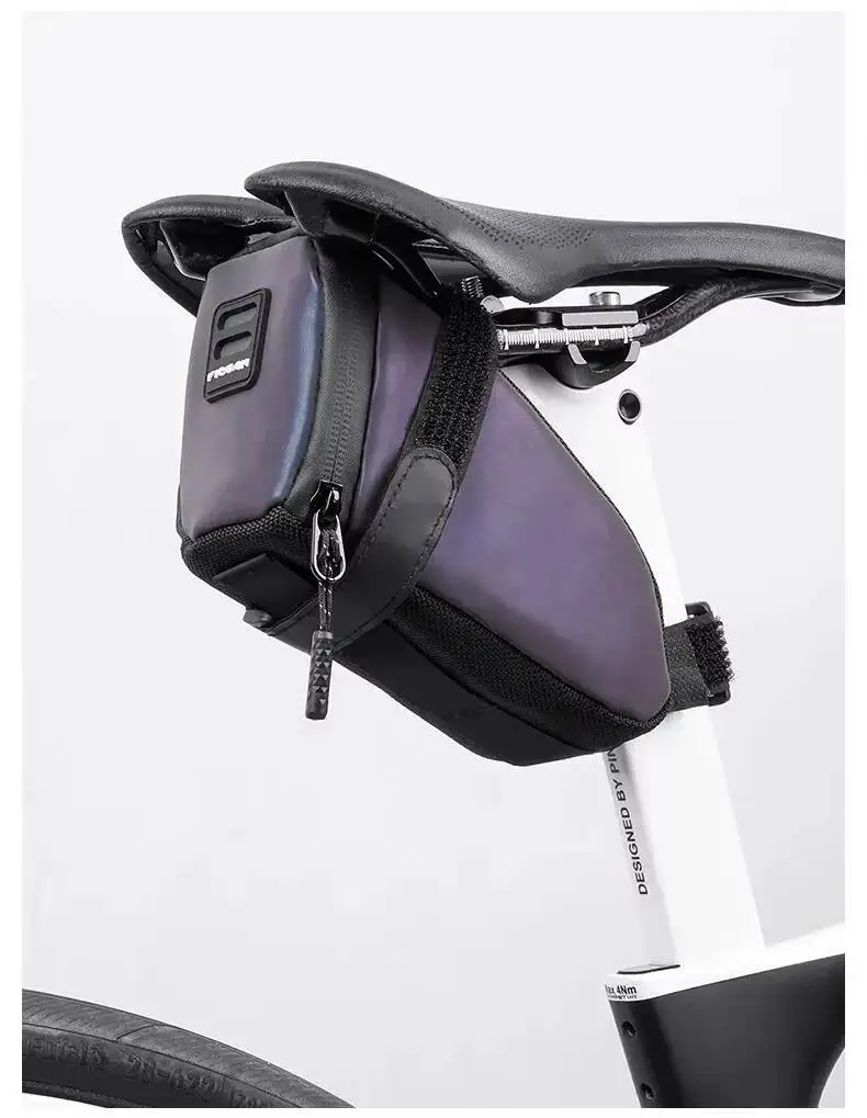 ESLNF Wasserdichte Hochreflektierende Fahrrad-Satteltasche für Rennrad und MTB, Tragbare Outdoor-Fahrradtasche – Detail 10