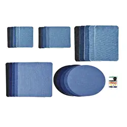 Denim Iron-On Patches for Clothing Repair and Embellishment (25pcs)