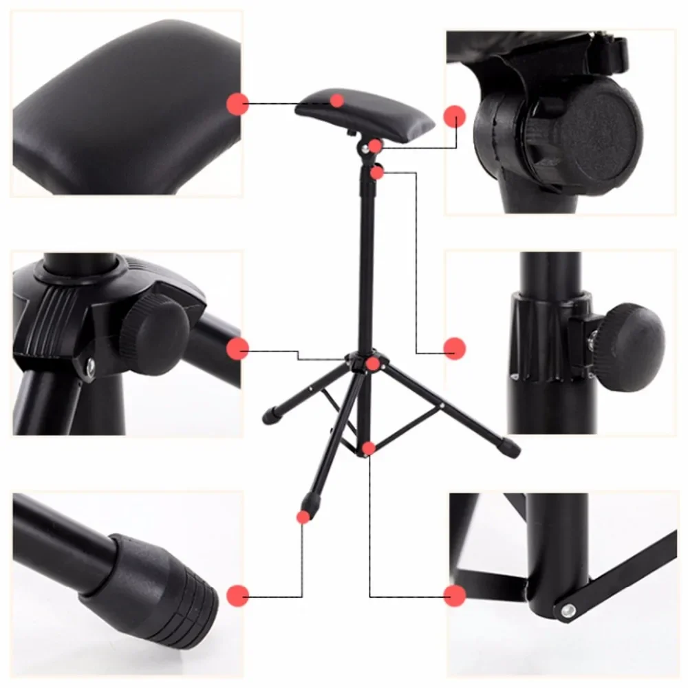 Iron Tattoo Arm Leg Rest Stand Portable Fully Adjustable Chair Tattoo Studio Work Supply 65-125cm tattoo arm rest stand