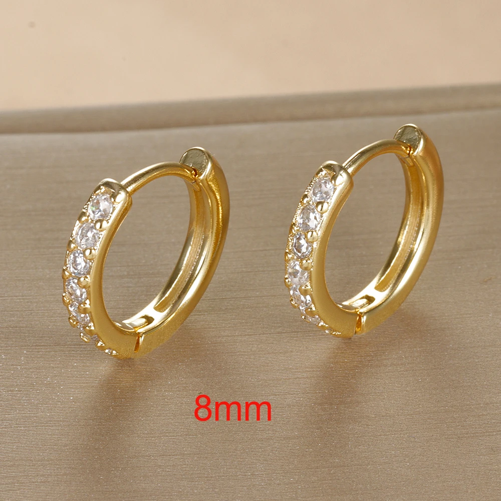 Gold white 8mm