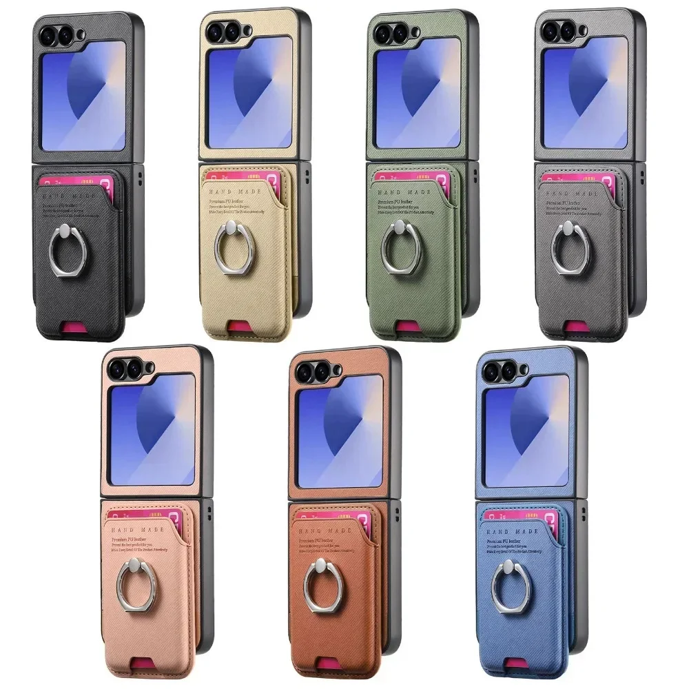 Premium Detachable Magnetic Wallet Phone Case with Card Holder Ring