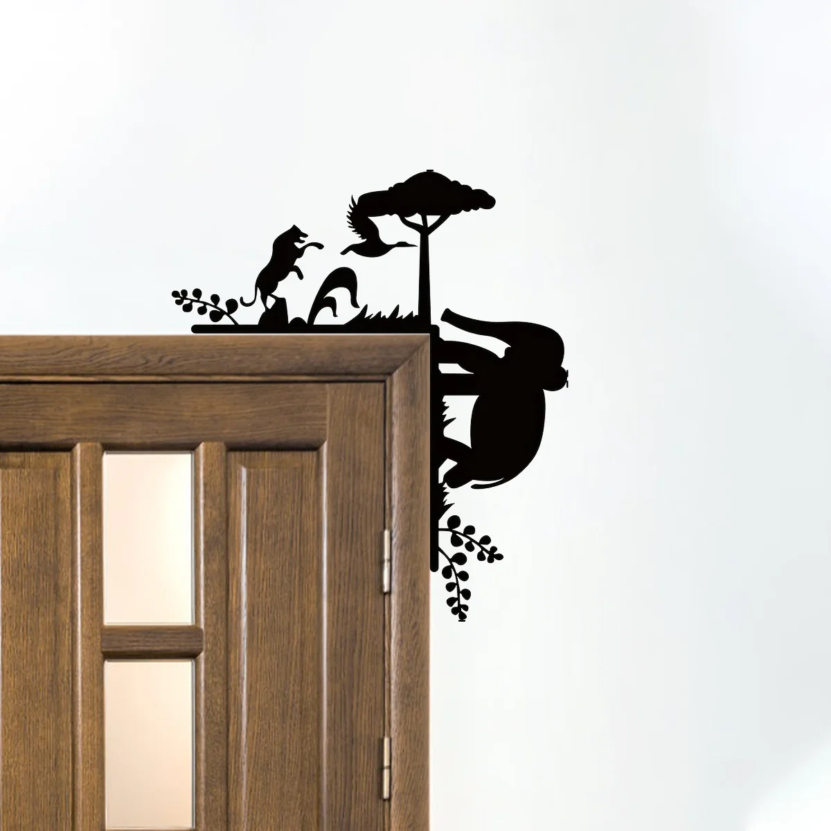 

CIFBUY Decoration 1pc Animal Silhouette Wall Stickers Decor Decorative Door Corner Decoration Door Frame Corner Decor Wall Hangi