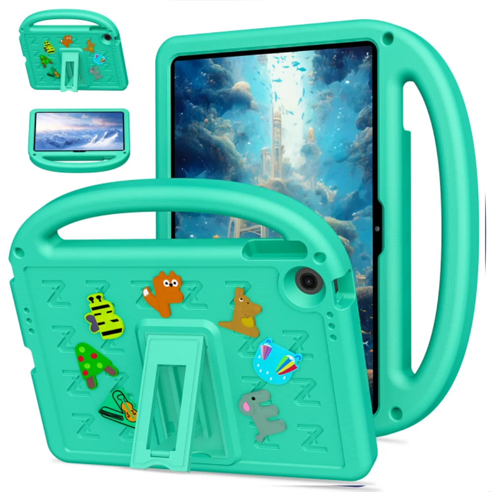 Cartoon Kids Tablet Cover with Built-in Stand - Soft EVA Case