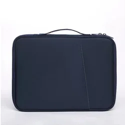 Portable Slim Laptop Handbag with Storage Pockets for 11 to 13 Inch Devices (Blue)