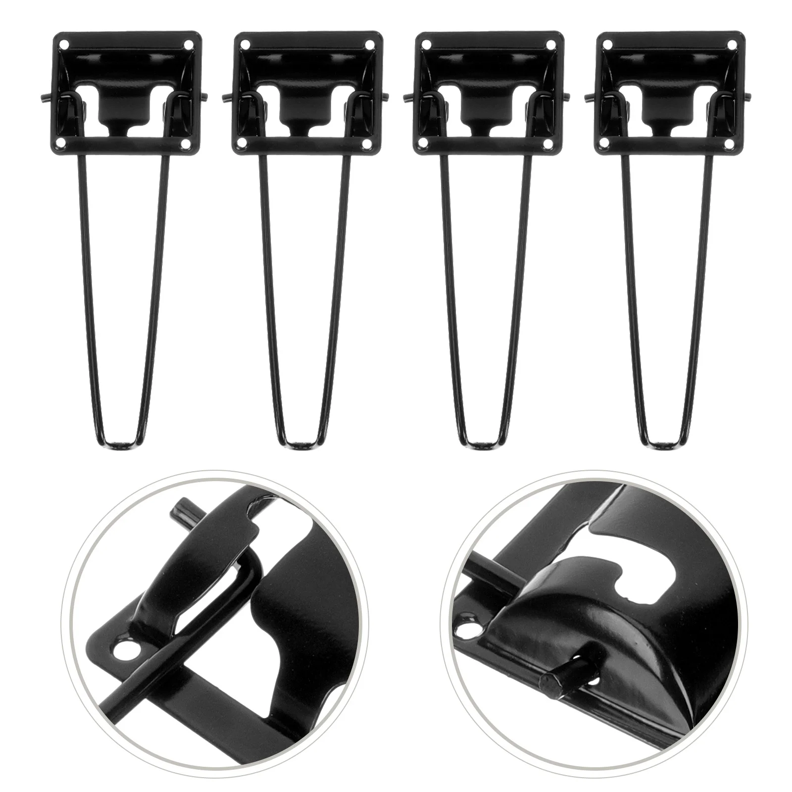 4 Pcs Desk Legs Table Extender Foldable Dressing Furniture Metal Bench Folding Heavy Duty 1 pcs metal furniture legs modern style furniture support legs for sofa tv bench cabinet coffee table heavy duty furniture legs