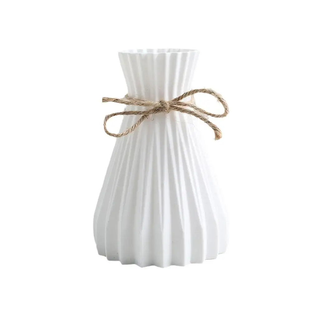 Water Ripple Vase Pineapple Pattern Rope Plastic Vase Flower Decoration Vase Simple Home Simulation Small Fresh O0M5 5