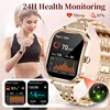 LIGE Female Fashion Diamond Women Smart Watch Bluetooth Call Waterproof Watch AMOLED Screen Sports Smartwatch Health Monitor 3