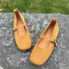 L2502  Round Toe Susde Leather Shoe For Women Soft Comfortable 2025 Spring New Style Shoes 2